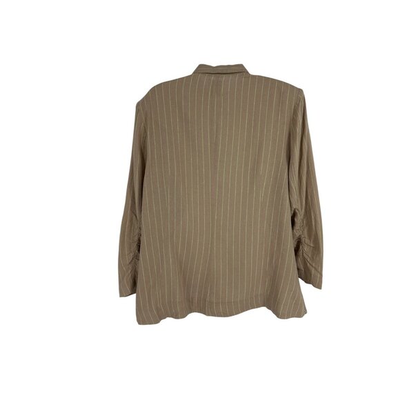 Nic + Zoe Central Park Scrunch Sleeve Single Button Jacket Size 14 - Picture 5 of 12